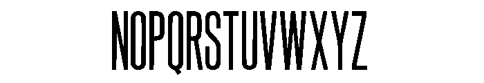 Urban Tall Font LOWERCASE
