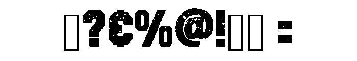 Urban Varsity Regular Font OTHER CHARS
