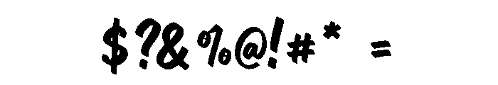 UrbanBrush Font OTHER CHARS