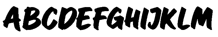 UrbanBrush Font UPPERCASE