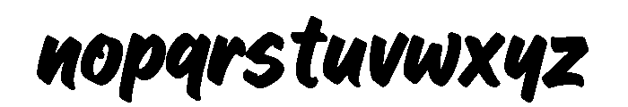 UrbanBrush Font LOWERCASE