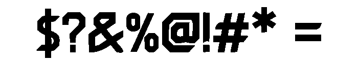Urbexis Font OTHER CHARS