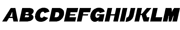 Urieka Italic Font UPPERCASE