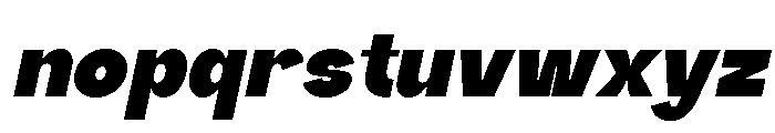 Urieka Italic Font LOWERCASE