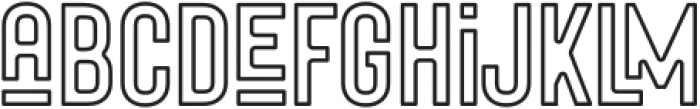 URBANO Outlined ttf (400) Font LOWERCASE