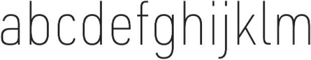 URW DIN SemiCond Thin otf (100) Font LOWERCASE