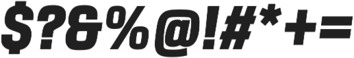 URW Dock Cond Black Italic otf (900) Font OTHER CHARS