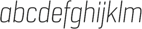 URW Dock Cond Extra Light Italic otf (200) Font LOWERCASE