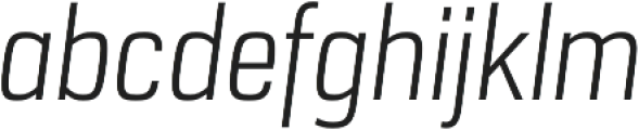 URW Dock Cond Light Italic otf (300) Font LOWERCASE