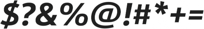 URW Form Bold Italic otf (700) Font OTHER CHARS