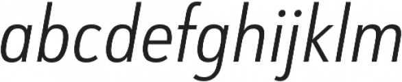 URW Form Cond Light Italic otf (300) Font LOWERCASE