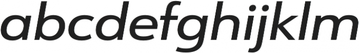 URW Form Expand Medium Italic otf (500) Font LOWERCASE