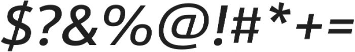 URW Form Medium Italic otf (500) Font OTHER CHARS