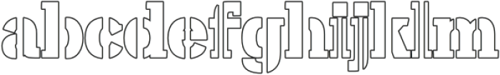 Urban Fragment Font Outline otf (400) Font LOWERCASE