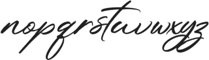 Urban Handwritten Italic otf (400) Font LOWERCASE