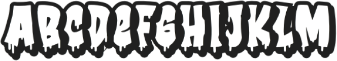 Urban Melted Extrude otf (400) Font LOWERCASE