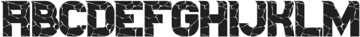 Urban Plaza Cracked otf (400) Font UPPERCASE