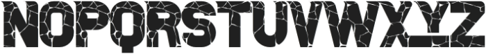 Urban Plaza Cracked otf (400) Font LOWERCASE