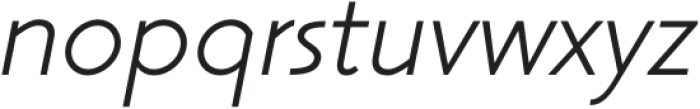 Urbanpolis Italic otf (400) Font LOWERCASE