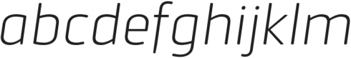 Urfa Rounded Light Italic otf (300) Font LOWERCASE
