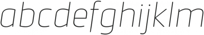 Urfa Rounded Thin Italic otf (100) Font LOWERCASE