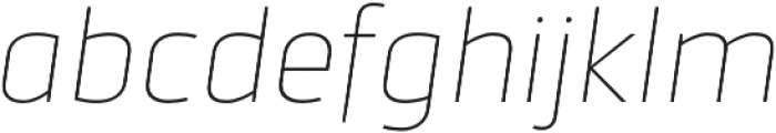 Urfa Thin Italic otf (100) Font LOWERCASE