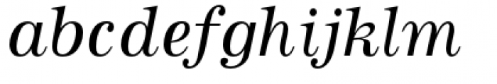 URW Antiqua Italic Font LOWERCASE