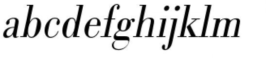 URW Bodoni Extra Narrow Light Oblique Font LOWERCASE