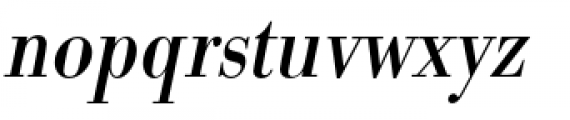 URW Bodoni Extra Narrow Regular Oblique Font LOWERCASE