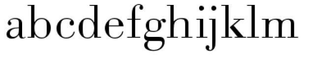 URW Bodoni Extra Wide Light Font LOWERCASE
