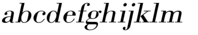 URW Bodoni Extra Wide Regular Oblique Font LOWERCASE