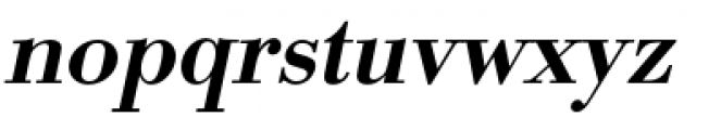 URW Bodoni Medium Oblique Font LOWERCASE