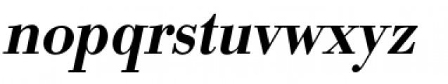 URW Bodoni Narrow Medium Oblique Font LOWERCASE