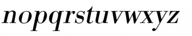 URW Bodoni Regular Oblique Font LOWERCASE