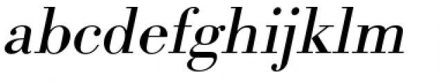 URW Bodoni Wide Regular Oblique Font LOWERCASE