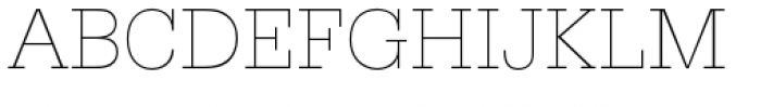 URW Egyptienne Extra Light Font UPPERCASE