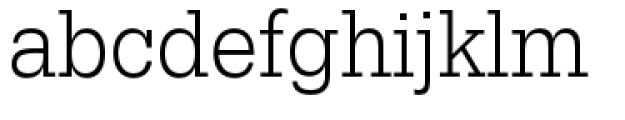 URW Egyptienne Extra Narrow Light Font LOWERCASE