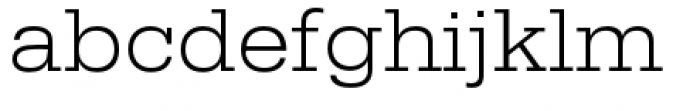 URW Egyptienne Extra Wide Light Font LOWERCASE