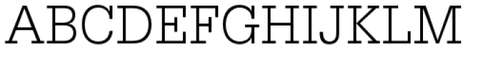 URW Egyptienne Narrow Light Font UPPERCASE