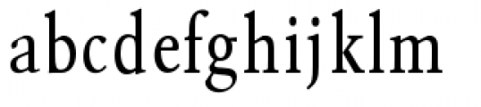 URW Garamond Condensed Regular Font LOWERCASE