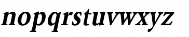 URW Garamond Extra Narrow Demi Oblique Font LOWERCASE