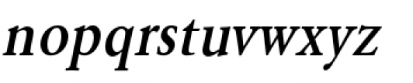 URW Garamond Extra Narrow Med Oblique Font LOWERCASE