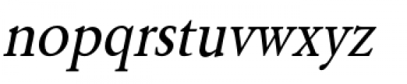 URW Garamond Extra Narrow Reg Oblique Font LOWERCASE