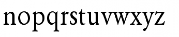 URW Garamond Extra Narrow Regular Font LOWERCASE