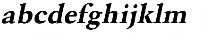 URW Garamond Extra Wide Bold Oblique Font LOWERCASE
