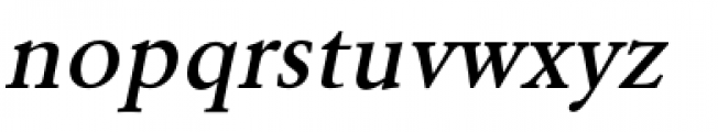 URW Garamond Medium Oblique Font LOWERCASE