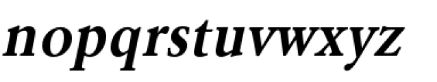 URW Garamond Narrow Demi Oblique Font LOWERCASE