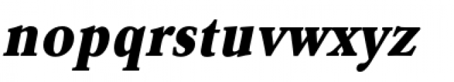 URW Garamond Narrow Extra Bold Oblique Font LOWERCASE