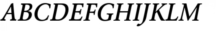URW Garamond Narrow Medium Oblique Font UPPERCASE