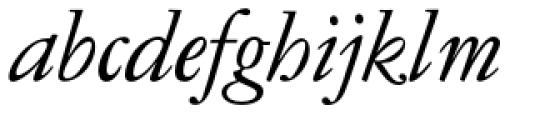 URW Garamond No4 Light Italic Font LOWERCASE